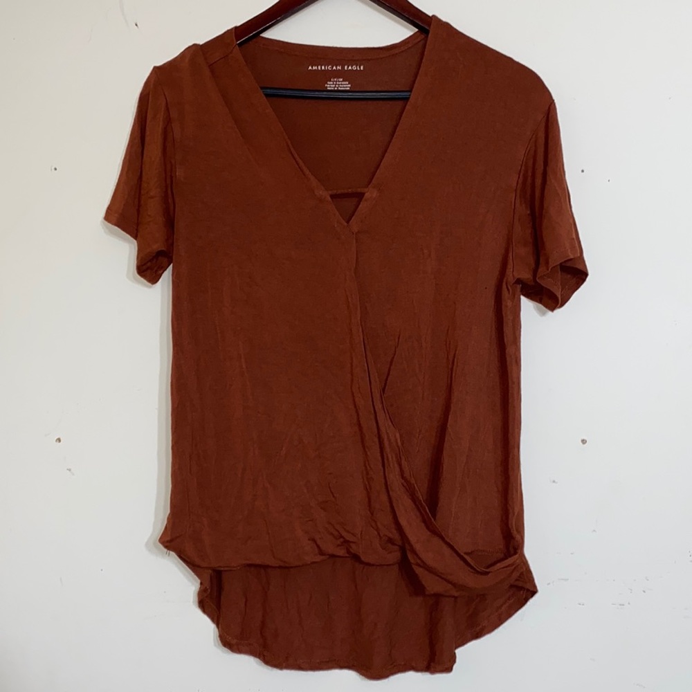 American Eagle size small cross over top